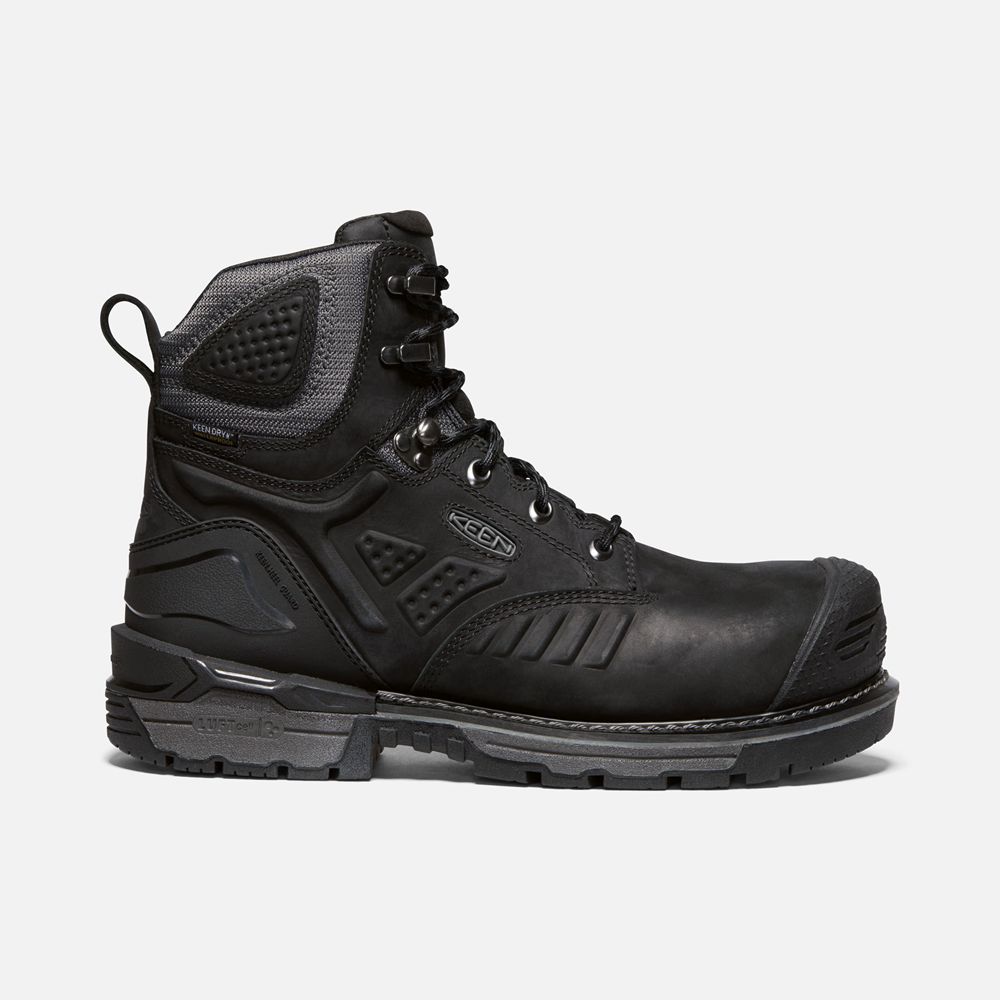 Botas de Trabajo Keen Mexico Negros - Hombre Philadelphia 6" Waterproof (Carbon-Fiber Toe) - WK40728